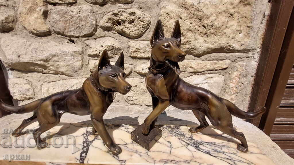 Massive, heavy figure, France, on a marble base with price 500.00 BGN | € 255.65