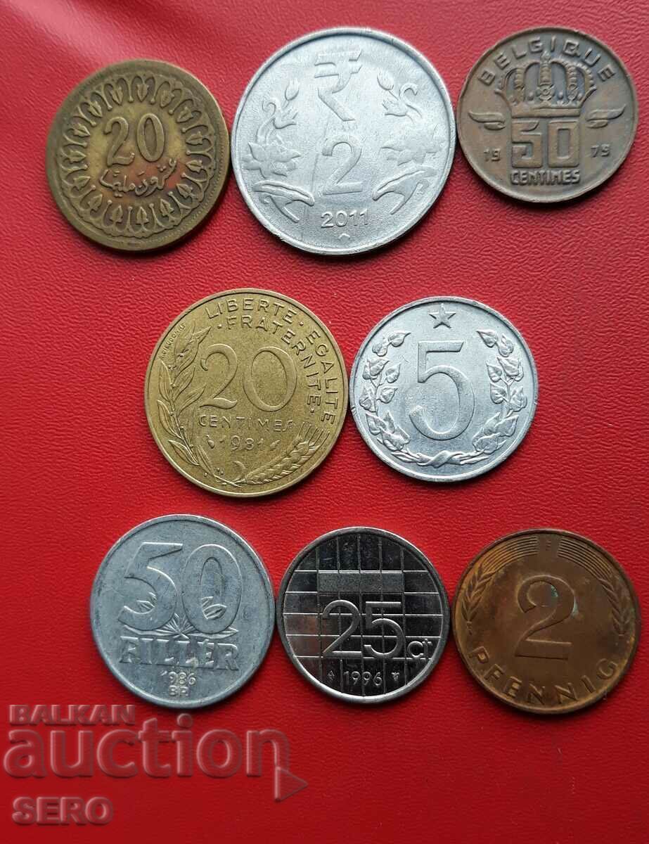 Mixed lot of 8 coins Mixed lot of 8 coins