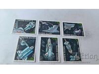 Postage stamps R Bulgaria Space shuttles 1991