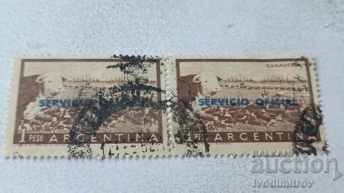 Γραμματόσημα ARGENTINA GANADERIA 1 πέσο