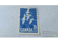 Timbrul poștal CANADA Zbor de gâște 15 cents
