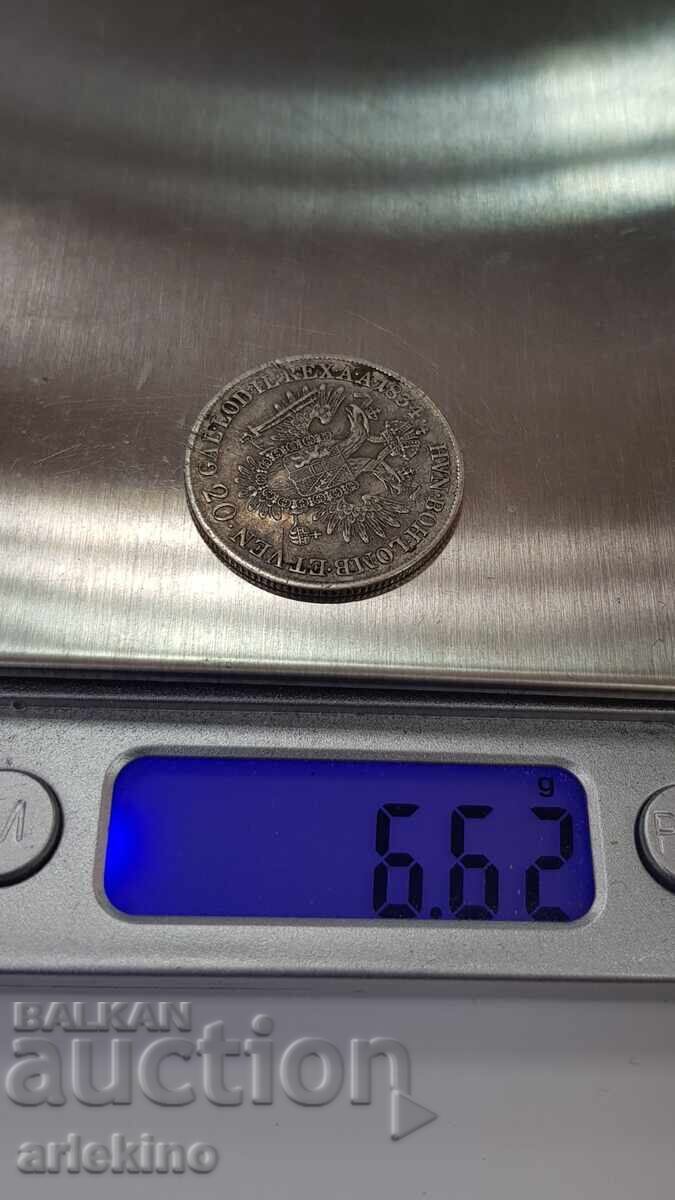 Rare Austrian Silver Coin 20 Kreuzer 1834 - 7