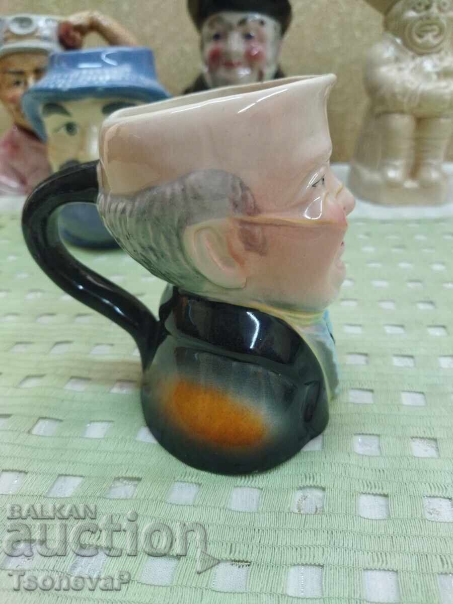 Porcelain jug Character Jugs, Face Jugs - Mr. Pickwick with price 22.00 BGN | € 11.25 Porcelain jug Character Jugs, Face Jugs - Mr. Pickwick with price 22.00 BGN | € 11.25