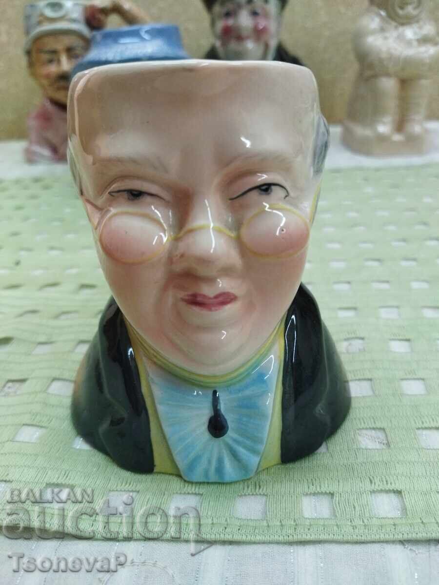 Porcelain jug Character Jugs, Face Jugs - Mr. Pickwick Porcelain jug Character Jugs, Face Jugs - Mr. Pickwick