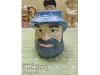 Porcelain Jug Character Jugs, Face Jugs - The Fisherman