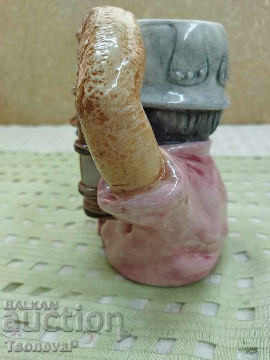 Porcelain Jug Character Jugs, Face Jugs - Miner - 5 Porcelain Jug Character Jugs, Face Jugs - Miner - 5