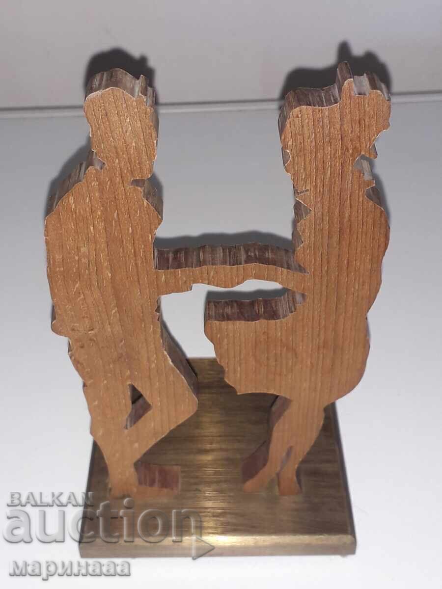 FIGURĂ. ALAMĂ MASIVĂ, LEMN. 863 GR - 5