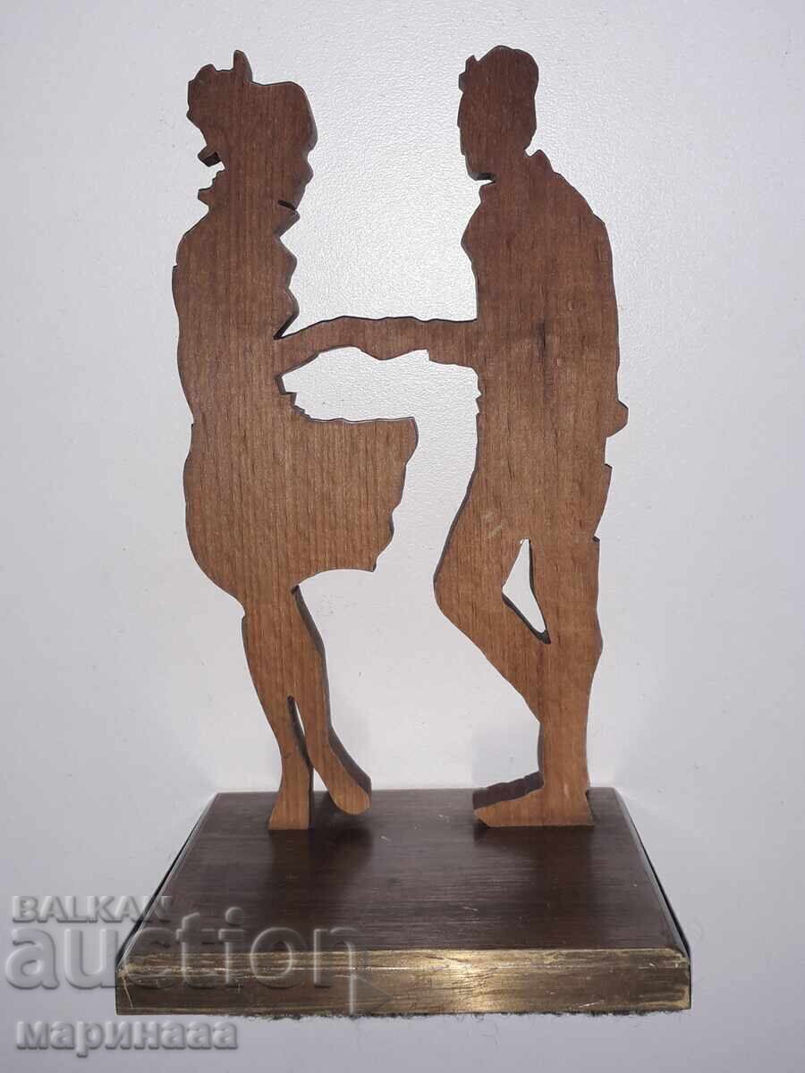 FIGURĂ. ALAMĂ MASIVĂ, LEMN. 863 GR