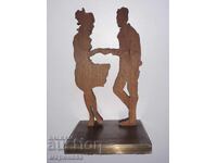 FIGURĂ. ALAMĂ MASIVĂ, LEMN. 863 GR