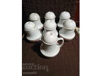 Πορσελάνινες κούπες/βάζα. Μικρά, 6 τεμάχια