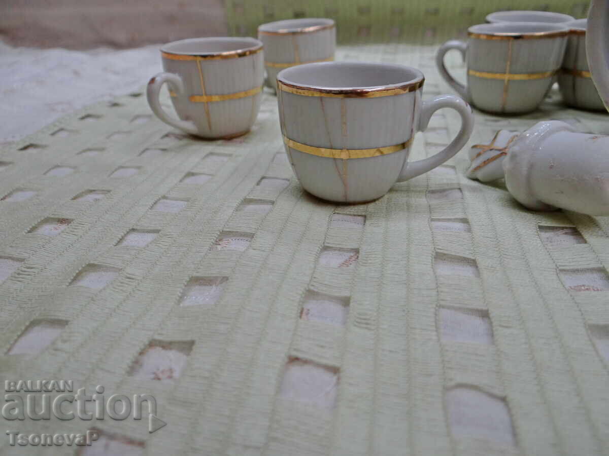 Bulgarian porcelain set for rakia - 7 Bulgarian porcelain set for rakia - 7