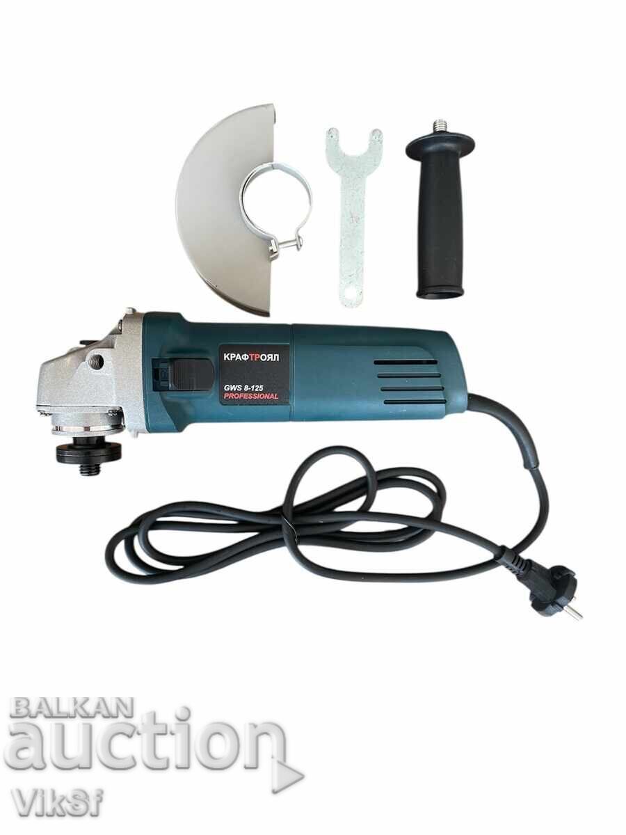 Polizor unghiular electric 1400W 125mm KraftRoyal cu reglare a turației Polizor unghiular electric 1400W 125mm KraftRoyal cu reglare a turației