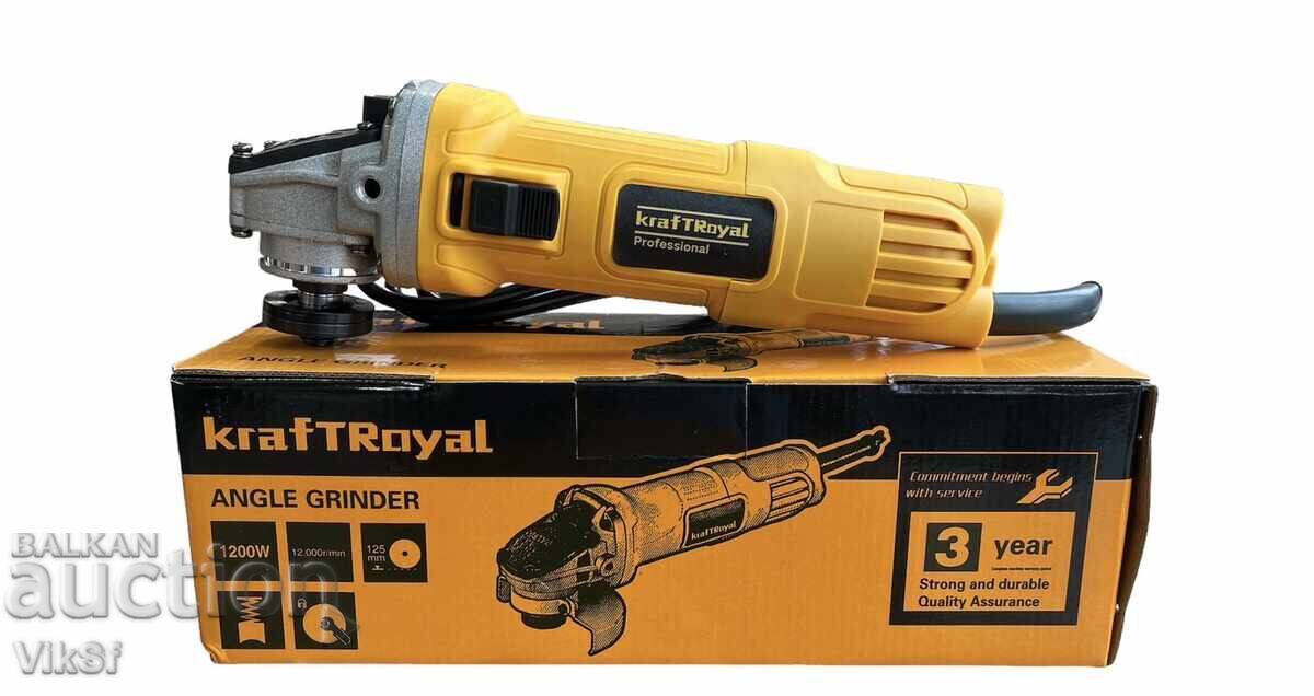 Γωνιακός Τροχός Ηλεκτρικός 1400W 125mm KraftRoyal ρύθμιση στροφών με τιμή 55.50 BGN | € 28.38