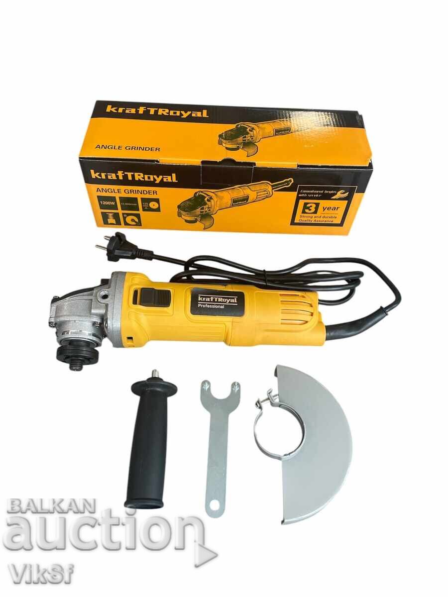 Γωνιακός Τροχός Ηλεκτρικός 1400W 125mm KraftRoyal ρύθμιση στροφών