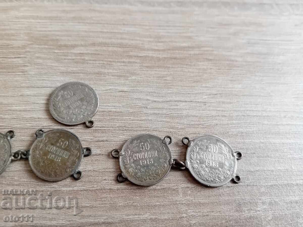 Auction  OLD GRIVNA WITH SILVER COINS FERDINAND