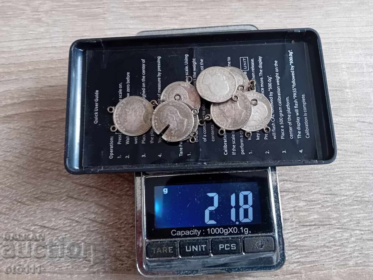 OLD GRIVNA WITH SILVER COINS FERDINAND - 7