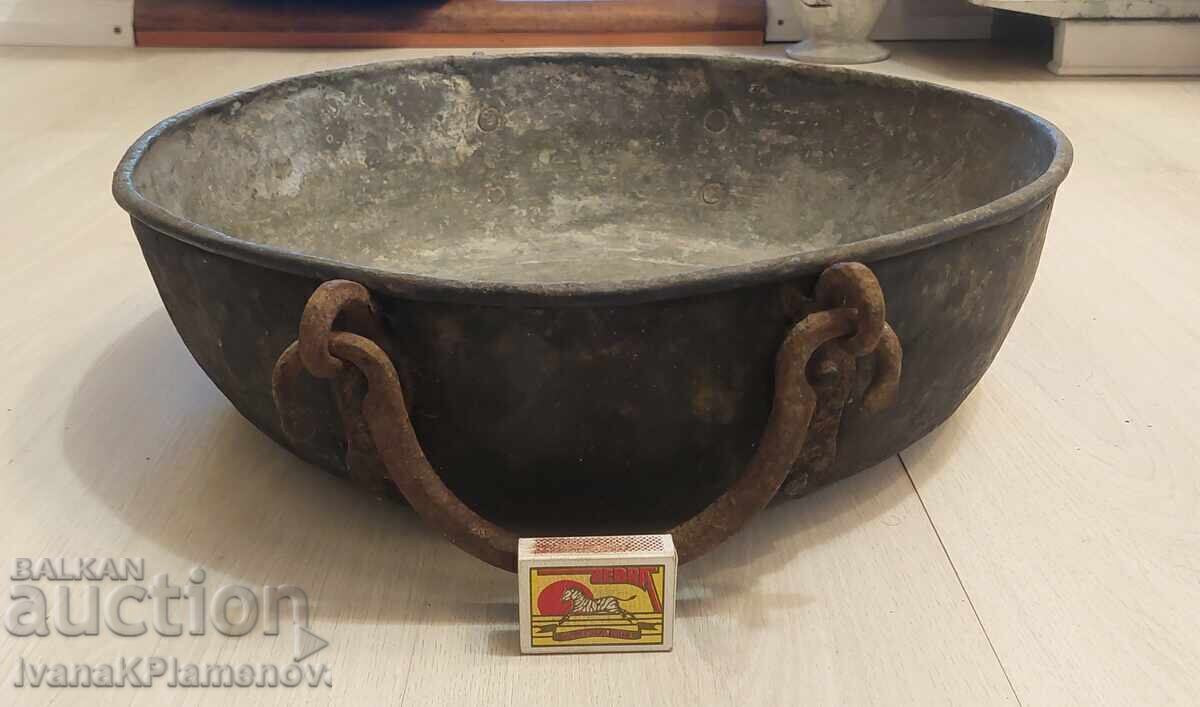 Μεγάλο ρετρό χάλκινο ταψί για γνώστες - 6