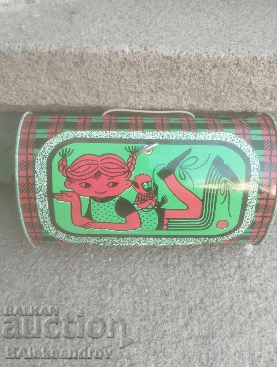 Συλλεκτική παλιά λαμαρινένια κουτί τροφίμων