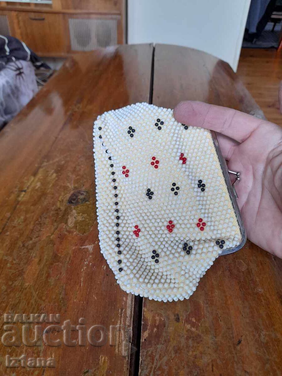 Δημοπρασία Παλιό πορτοφόλι με χάντρες