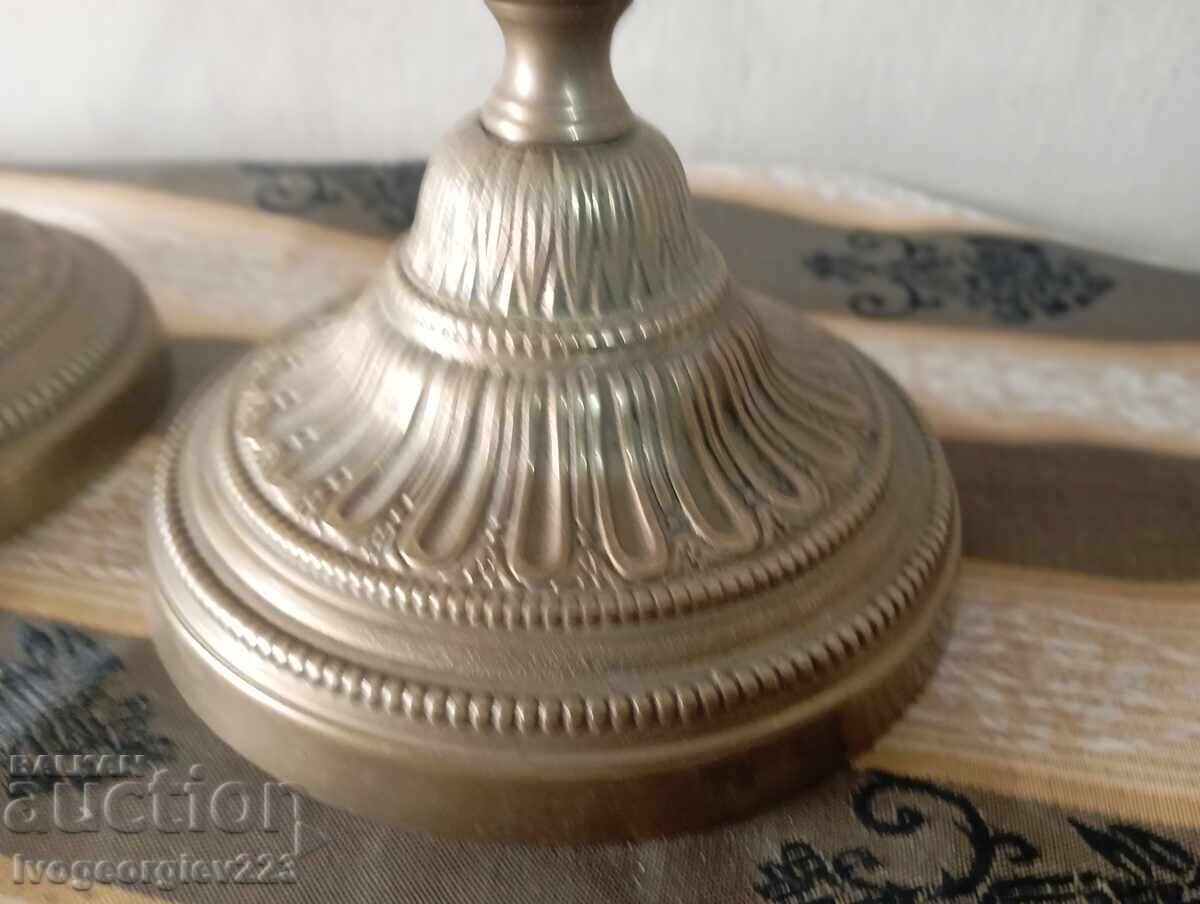 Two Baroque candlesticks, set with price 165.00 BGN | € 84.36