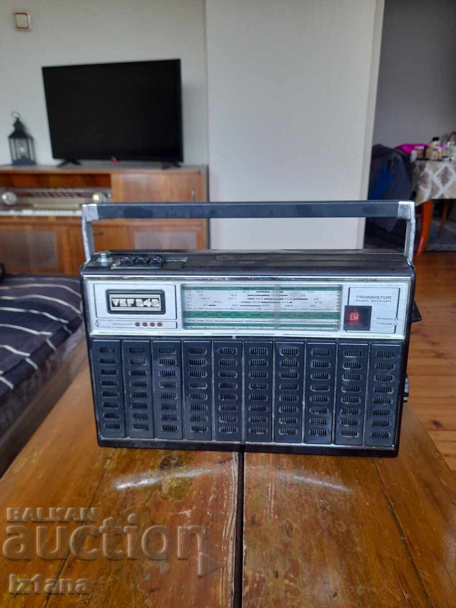 Old radio, radio receiver VEF, VEF 242 Old radio, radio receiver VEF, VEF 242