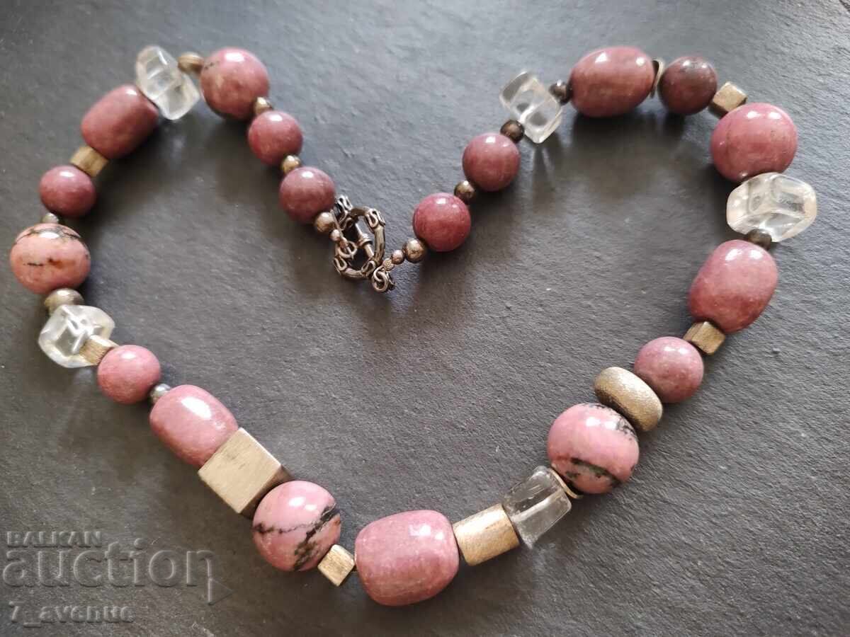 Παράδοση Z Κολιέ, Ροδοχρωσίτης, μεγάλα φυσικά πετράδια 5.06.25