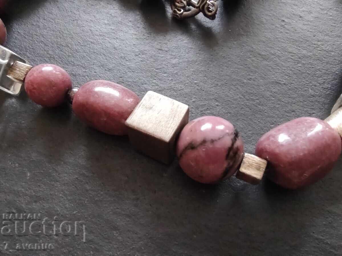 Z Κολιέ, Ροδοχρωσίτης, μεγάλα φυσικά πετράδια 5.06.25 - 6