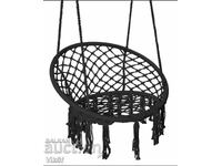 Leagăn hamac suspendat, Negru + pernă cadou