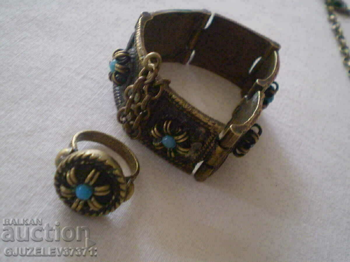 комплект възрожденски тип - гривна накит пръстен - 7 комплект възрожденски тип - гривна накит пръстен - 7