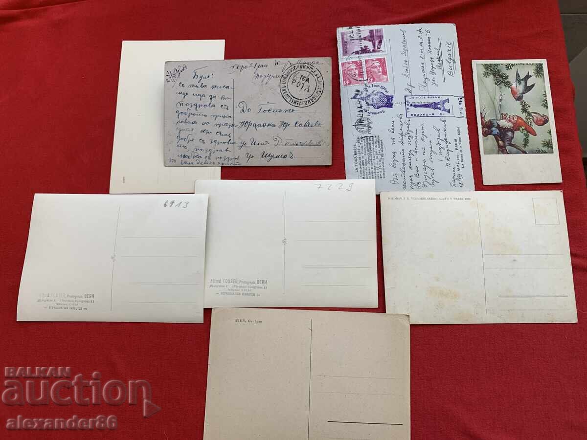 Lot de cărți poștale vechi, 8 bucăți - 7 Lot de cărți poștale vechi, 8 bucăți - 7