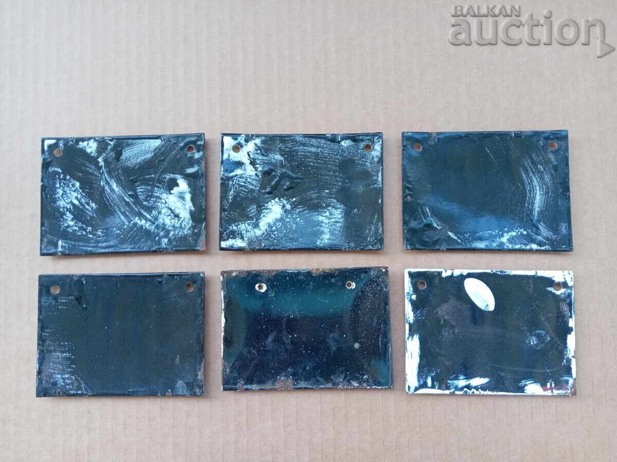 Lot of retro vintage enamel signs - 7 Lot of retro vintage enamel signs - 7