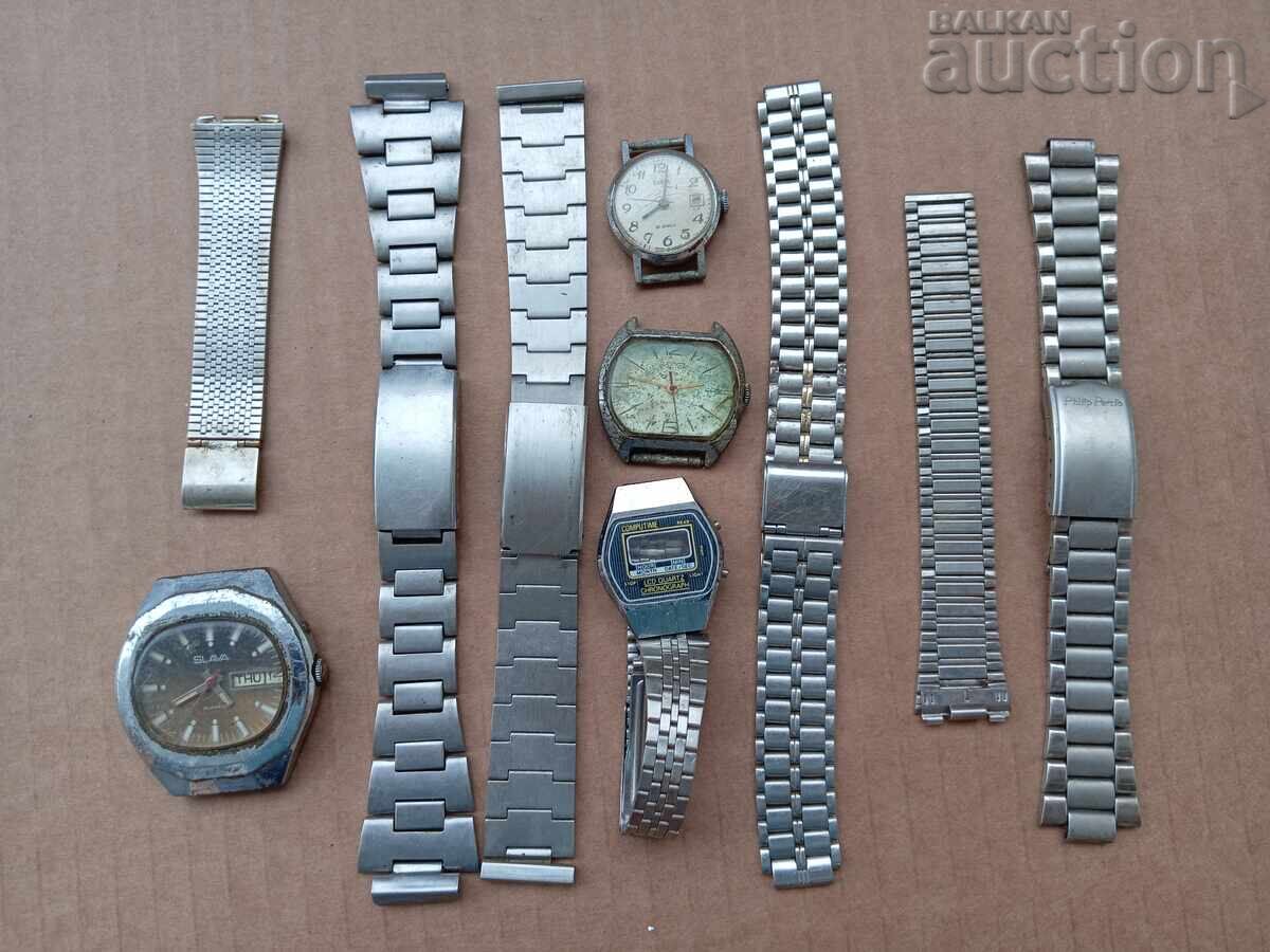 Lot retro lanțuri de ceasuri Slava Vostok