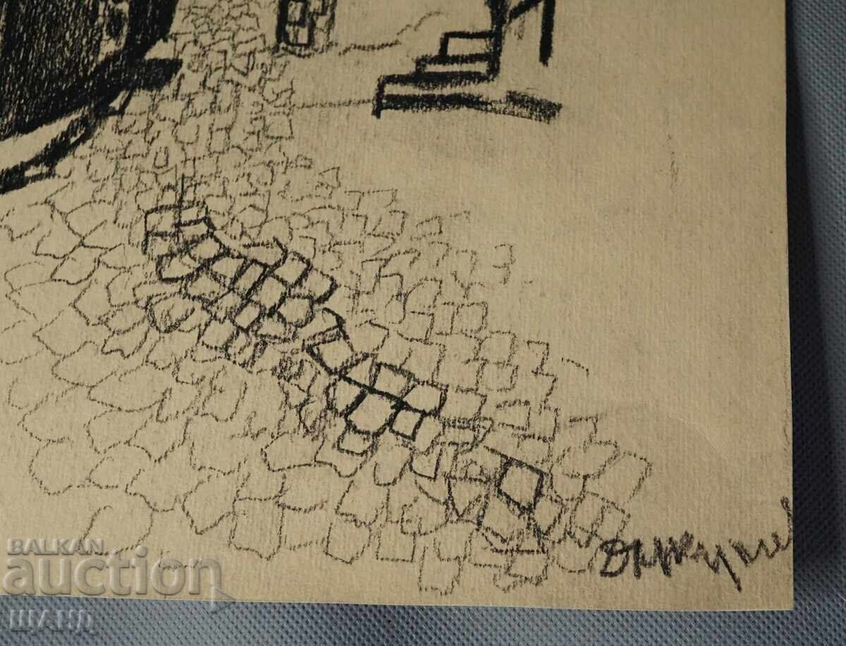 Παλιά Μαετρική Ζωγραφιά Παλιά Σπίτια Υπογεγραμμένη με τιμή 5.35 BGN | € 2.74