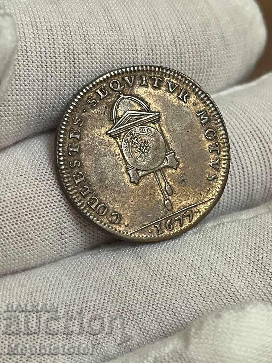 Livrarea Medalie / Jeton / Token - Maria Tereza, 1677, Franța Livrarea Medalie / Jeton / Token - Maria Tereza, 1677, Franța