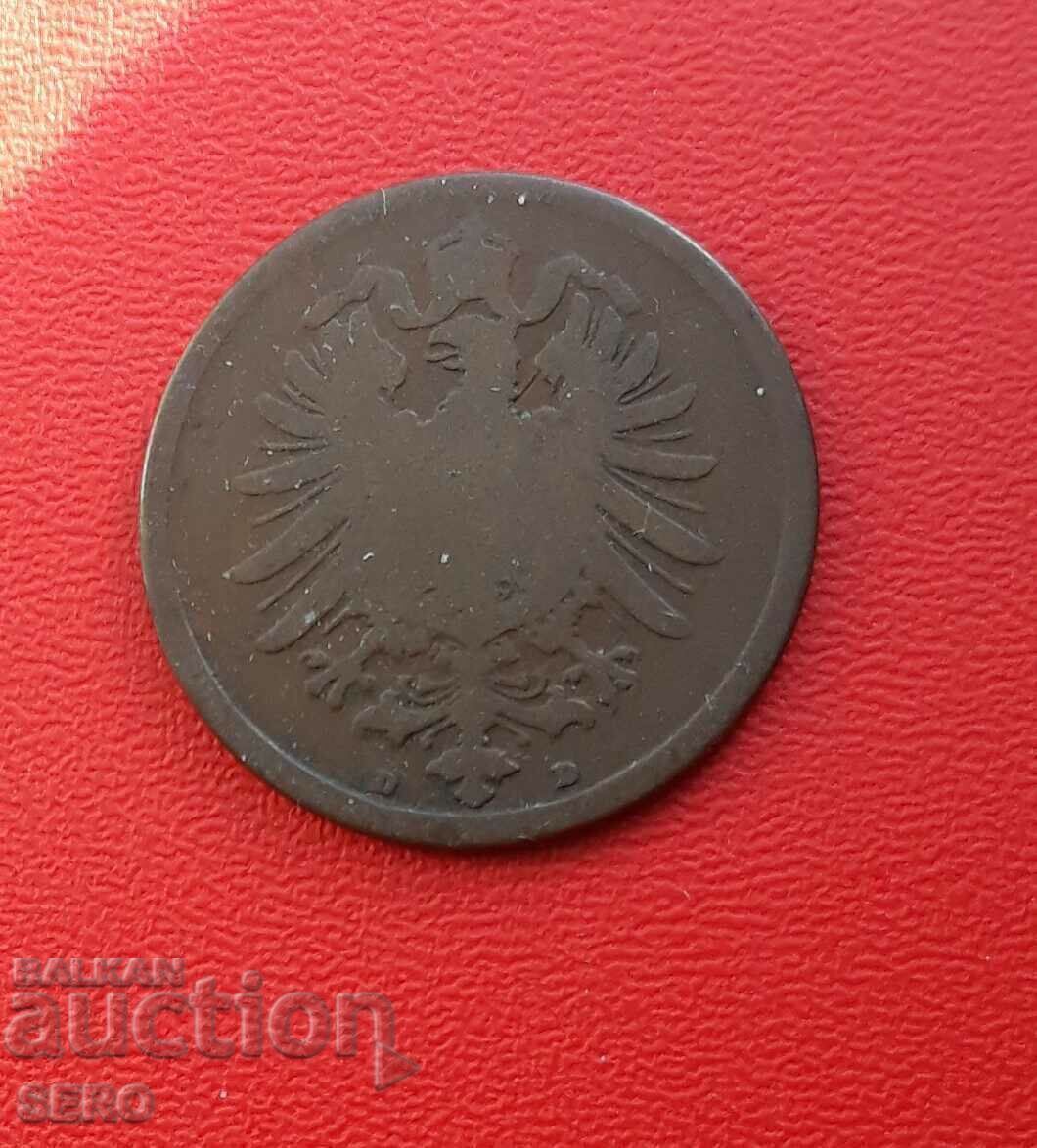 Germany-2 Pfennig 1873 D-Munich-rare year with price 4.00 BGN | € 2.05 Germany-2 Pfennig 1873 D-Munich-rare year with price 4.00 BGN | € 2.05