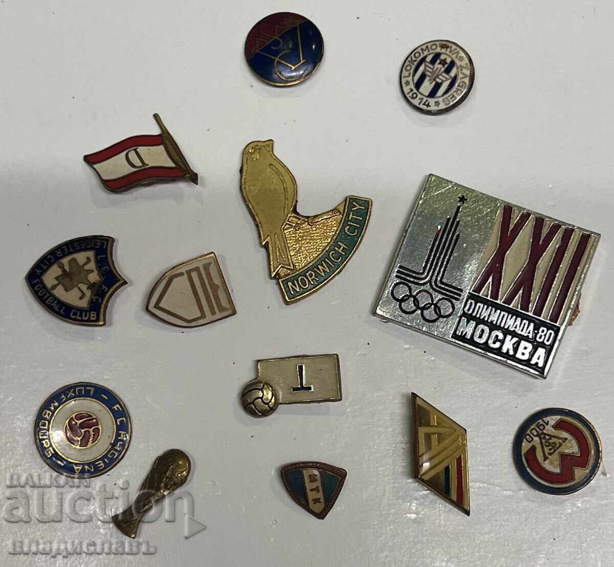 Lot of old football badges for repair 4 Lot of old football badges for repair 4