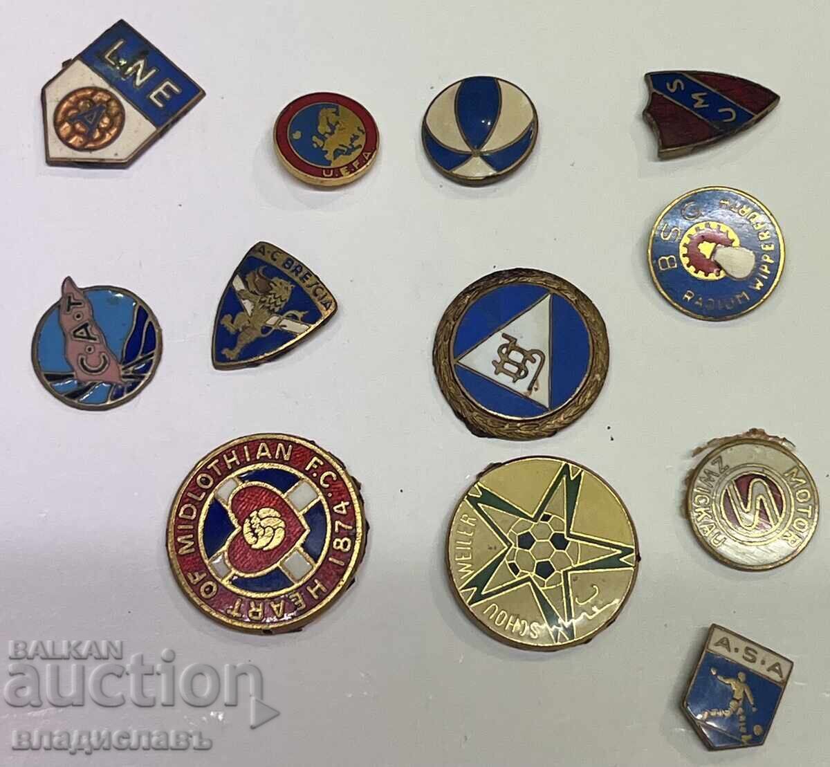Lot of old football badges for repair 5 Lot of old football badges for repair 5