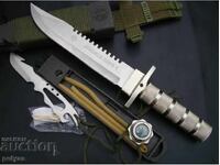 Cuțit tactic cu lamă fixă pentru supraviețuire JUNGLE KNIVE