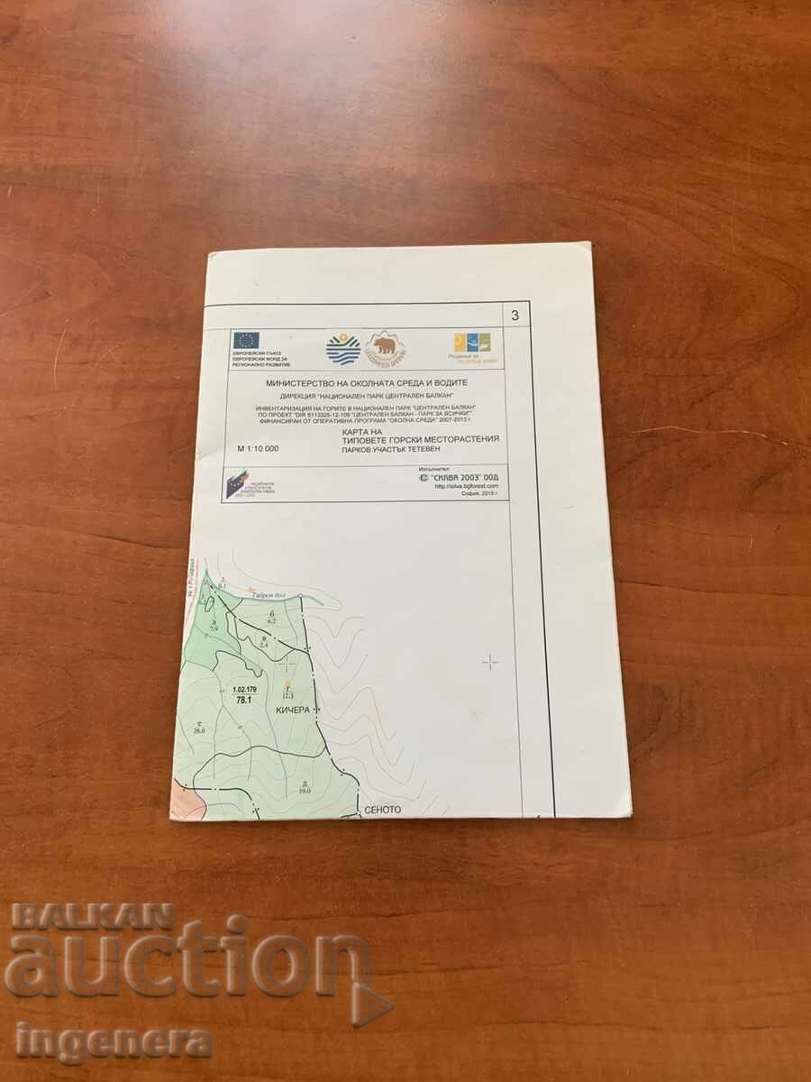 Map of Forest Plant Types - Teteven - 6