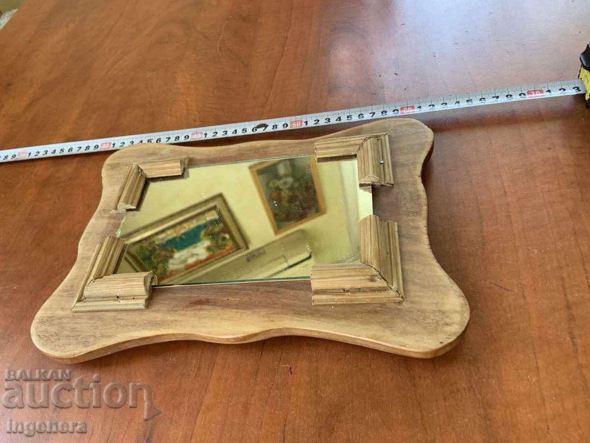 WALL MIRROR WOODEN FRAME with price 15.00 BGN | € 7.67 WALL MIRROR WOODEN FRAME with price 15.00 BGN | € 7.67