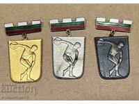 Set de medalii vechi Consiliul Orășenesc al BCFS Sofia