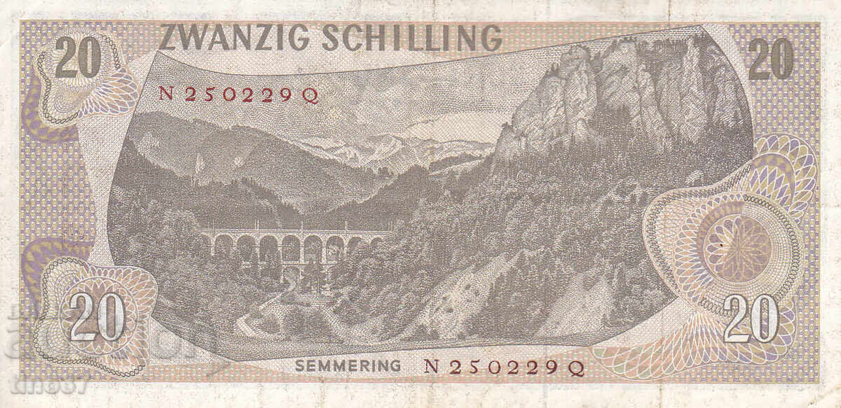 Licitație tino37- AUSTRIA - 20 SCHILLINGS - 1967 - VF Licitație tino37- AUSTRIA - 20 SCHILLINGS - 1967 - VF
