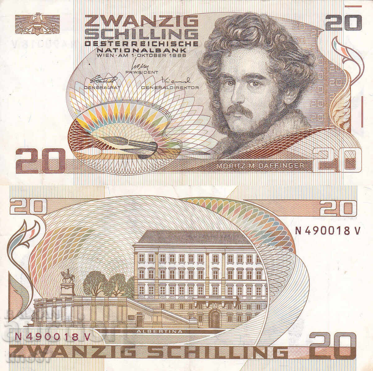 tino37- ΑΥΣΤΡΙΑ - 20 SCHILLINGS - 1986 - VF