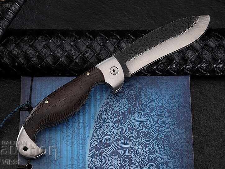 Δημοπρασία Σφυρήλατο πτυσσόμενο μαχαίρι, St 65kh13/Αφγανιστάν/