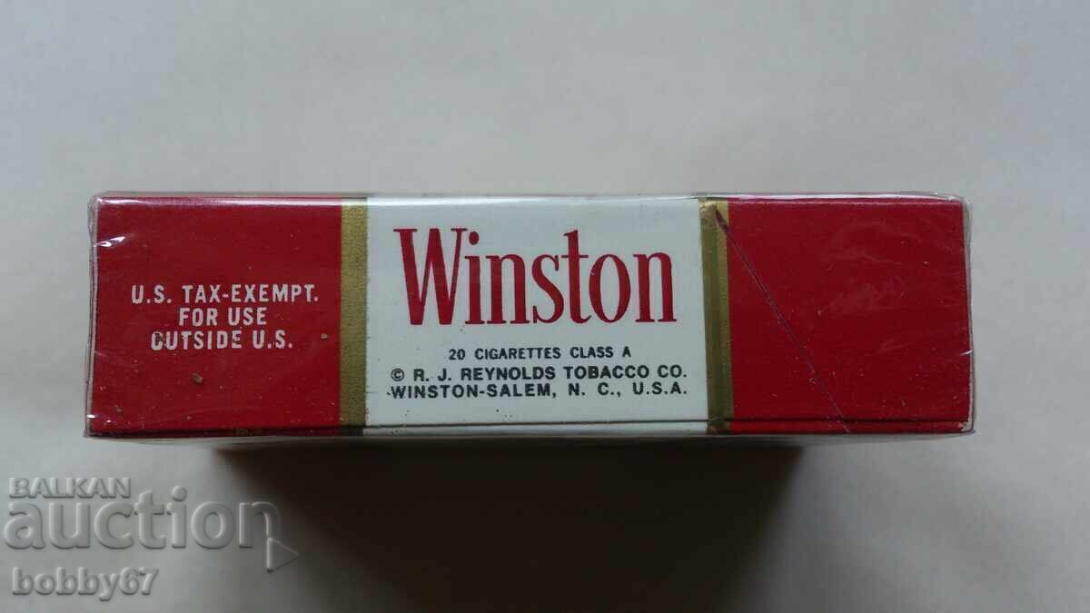 Delivery of Old, unopened box of "Winston" cigarettes - USA, US