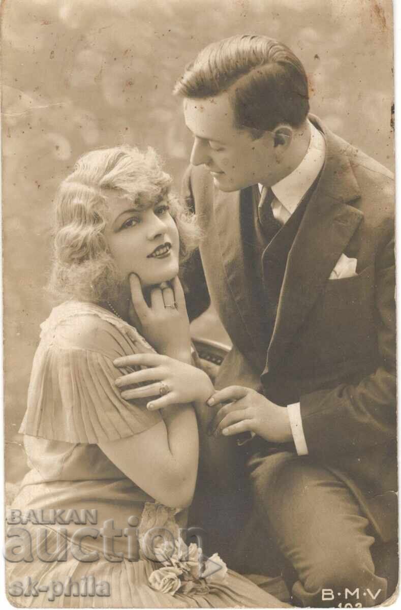 Old card - Romance - Explanation in love Old card - Romance - Explanation in love