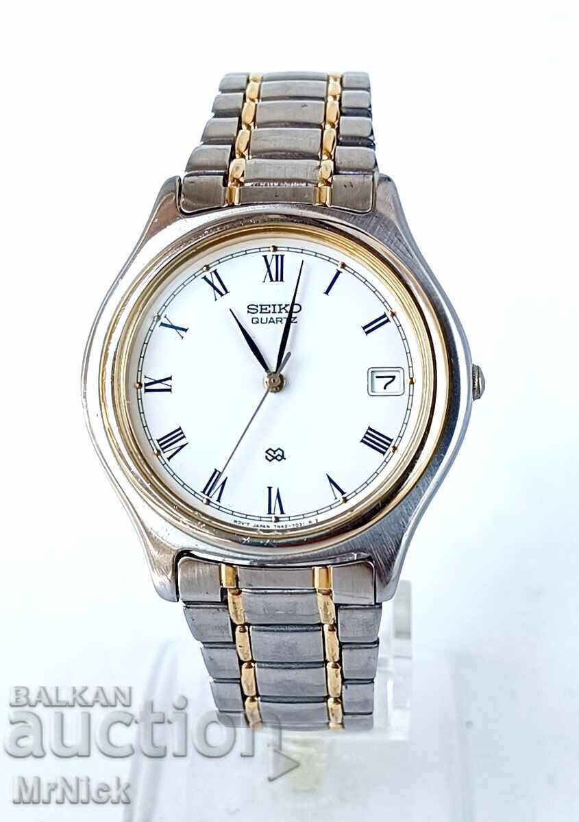 Ανδρικό vintage quartz αθλητικό ρολόι Seiko 7N42-7011