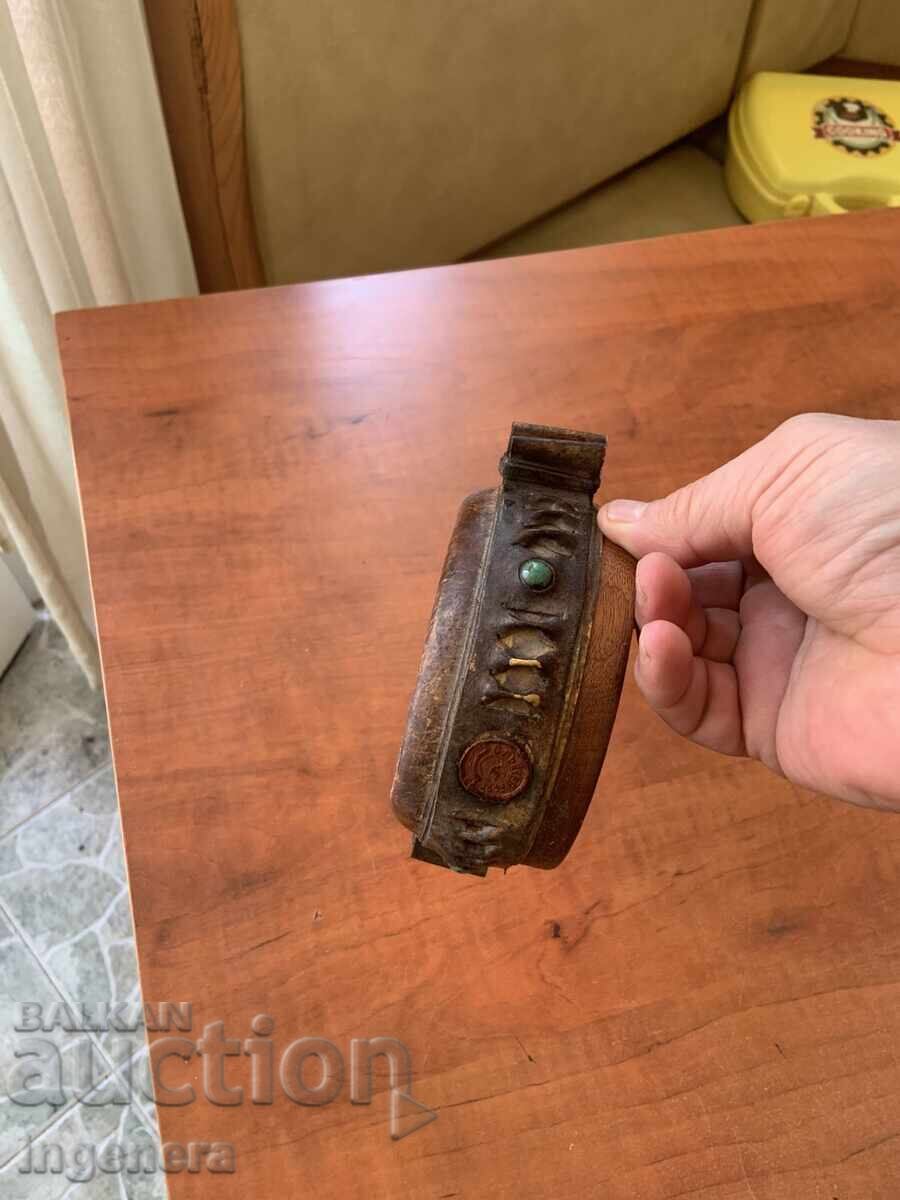 VASOAN NUCI DOMUNĂ LEMN ȘI PIELE - 5