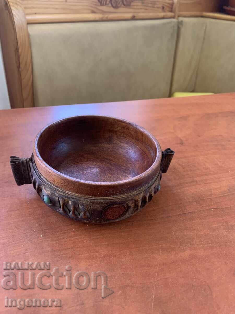 VASOAN NUCI DOMUNĂ LEMN ȘI PIELE