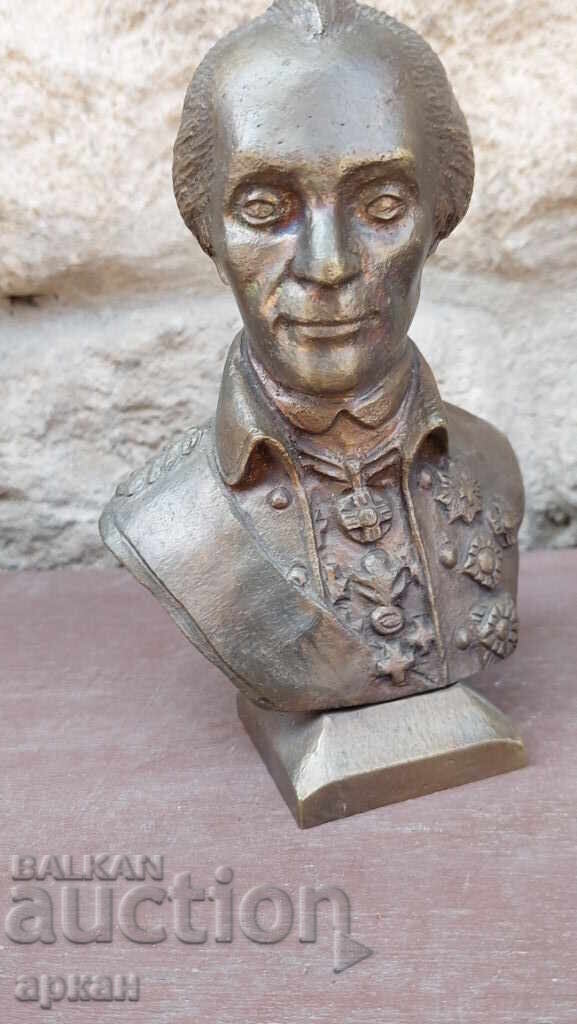 Бронзова тежка фигура на Генералисимус Суворов  Царска Русия с цена 350.00 лв. | € 178.95